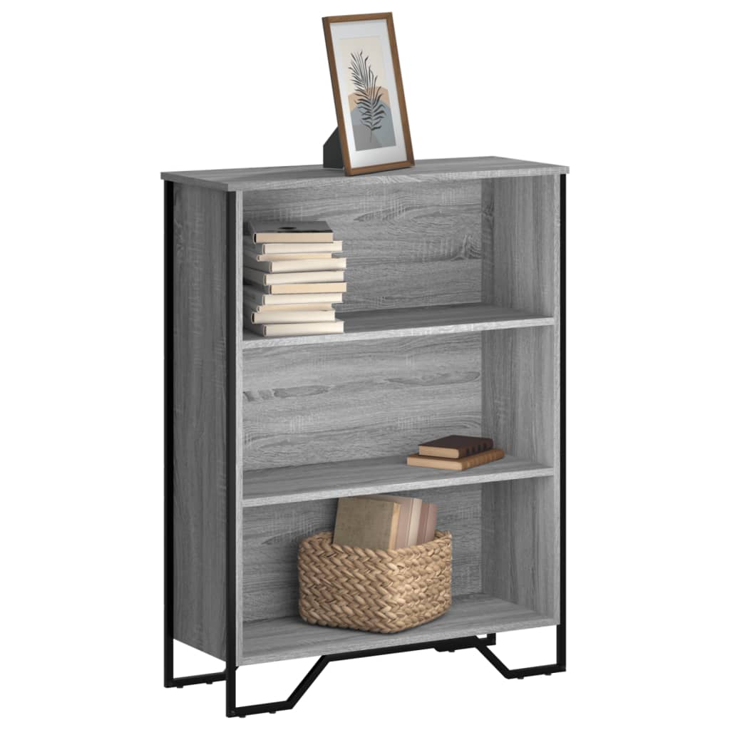 Bibliothèque 80X31X Bois D'ingénierie Sonoma Gris