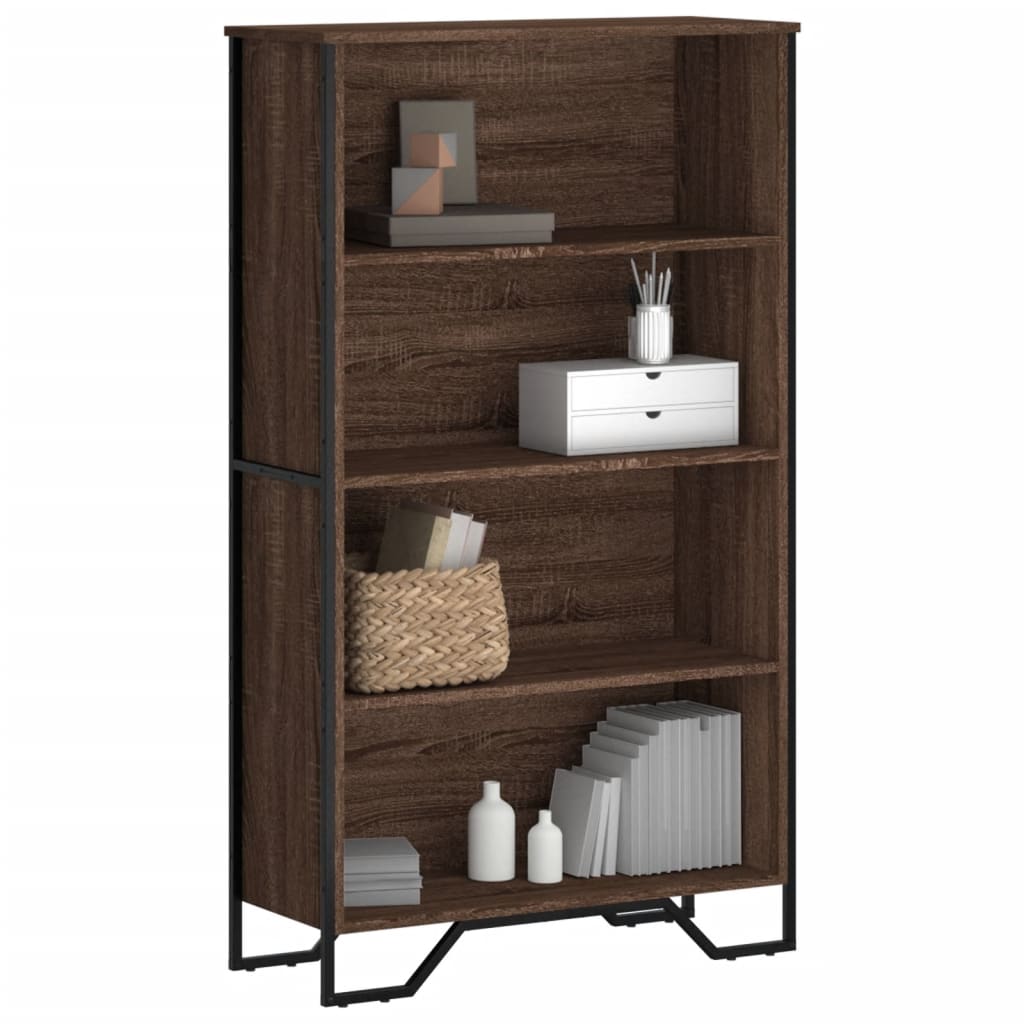 Bibliothèque 80X31X Bois D'ingénierie Chêne Marron