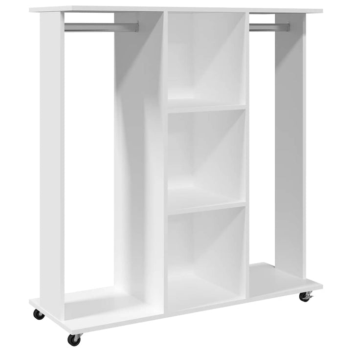 Garde-Robe Avec Roues 102X38X110 Cm Bois D'ingénierie