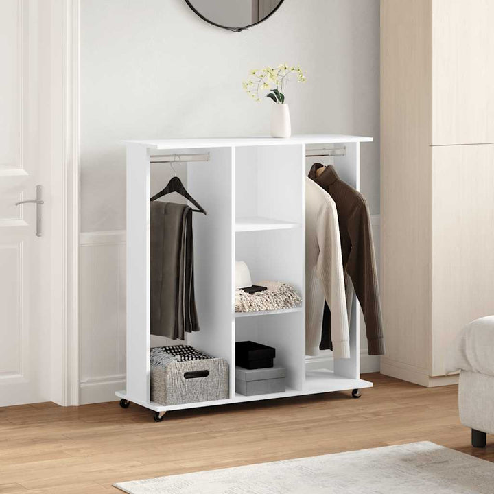 Garde-Robe Avec Roues 102X38X110 Cm Bois D'ingénierie