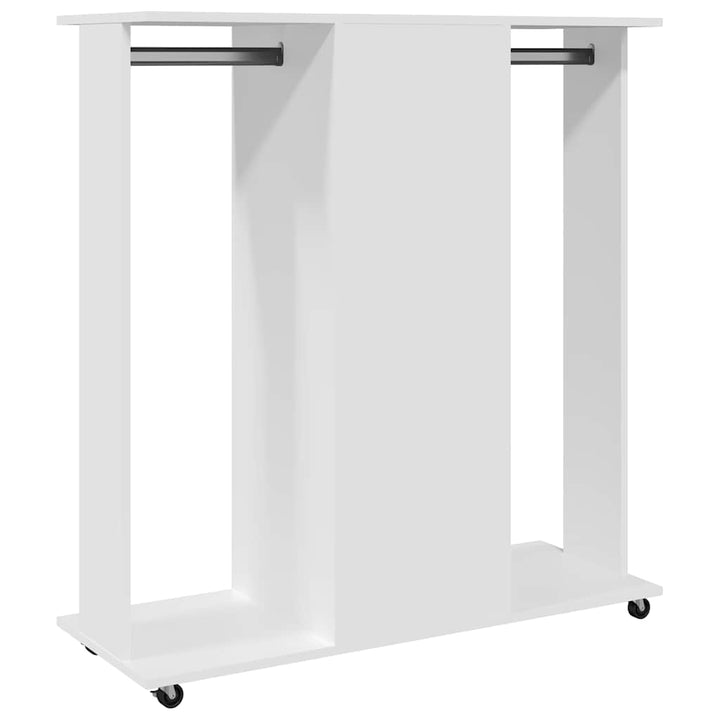 Garde-Robe Avec Roues 102X38X110 Cm Bois D'ingénierie