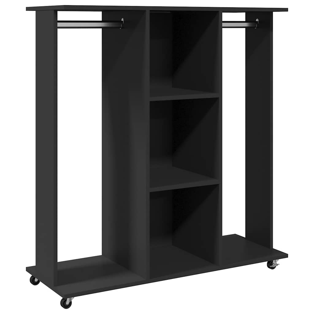 Garde-Robe Avec Roues 102X38X110 Cm Bois D'ingénierie