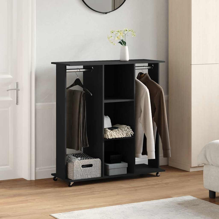 Garde-Robe Avec Roues 102X38X110 Cm Bois D'ingénierie