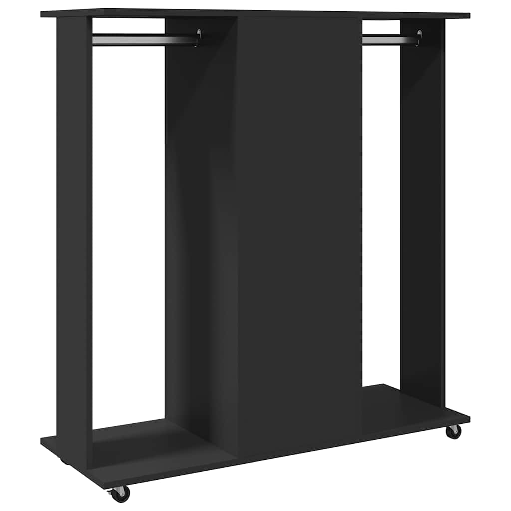 Garde-Robe Avec Roues 102X38X110 Cm Bois D'ingénierie