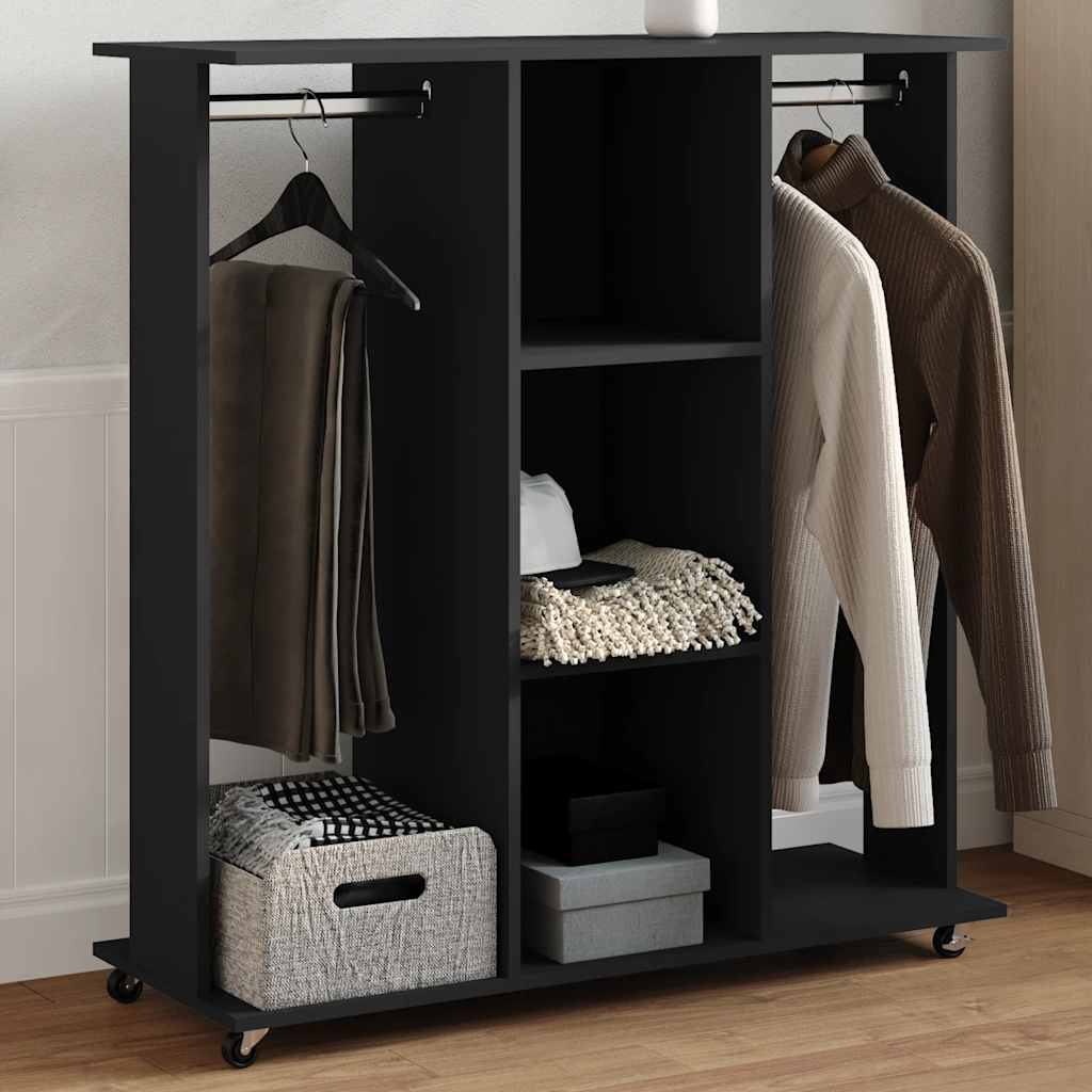 Garde-Robe Avec Roues 102X38X110 Cm Bois D'ingénierie