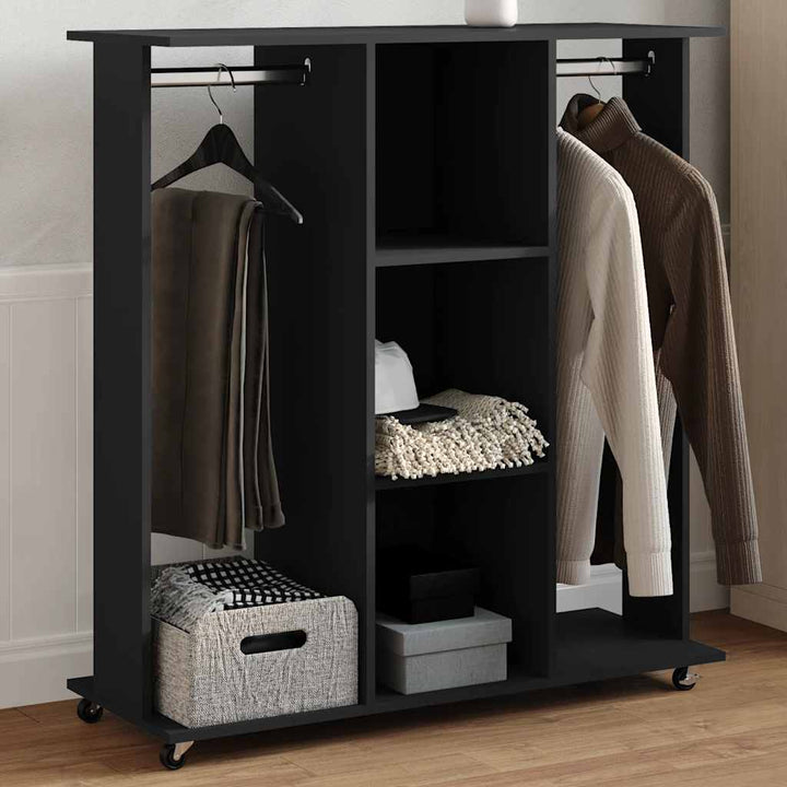 Garde-Robe Avec Roues 102X38X110 Cm Bois D'ingénierie