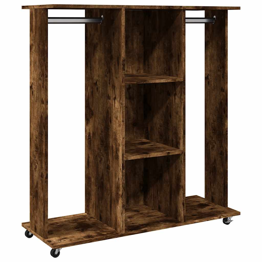 Garde-Robe Avec Roues 102X38X110Cm Bois D'ingénierie