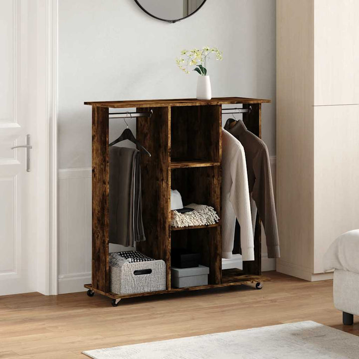 Garde-Robe Avec Roues 102X38X110Cm Bois D'ingénierie