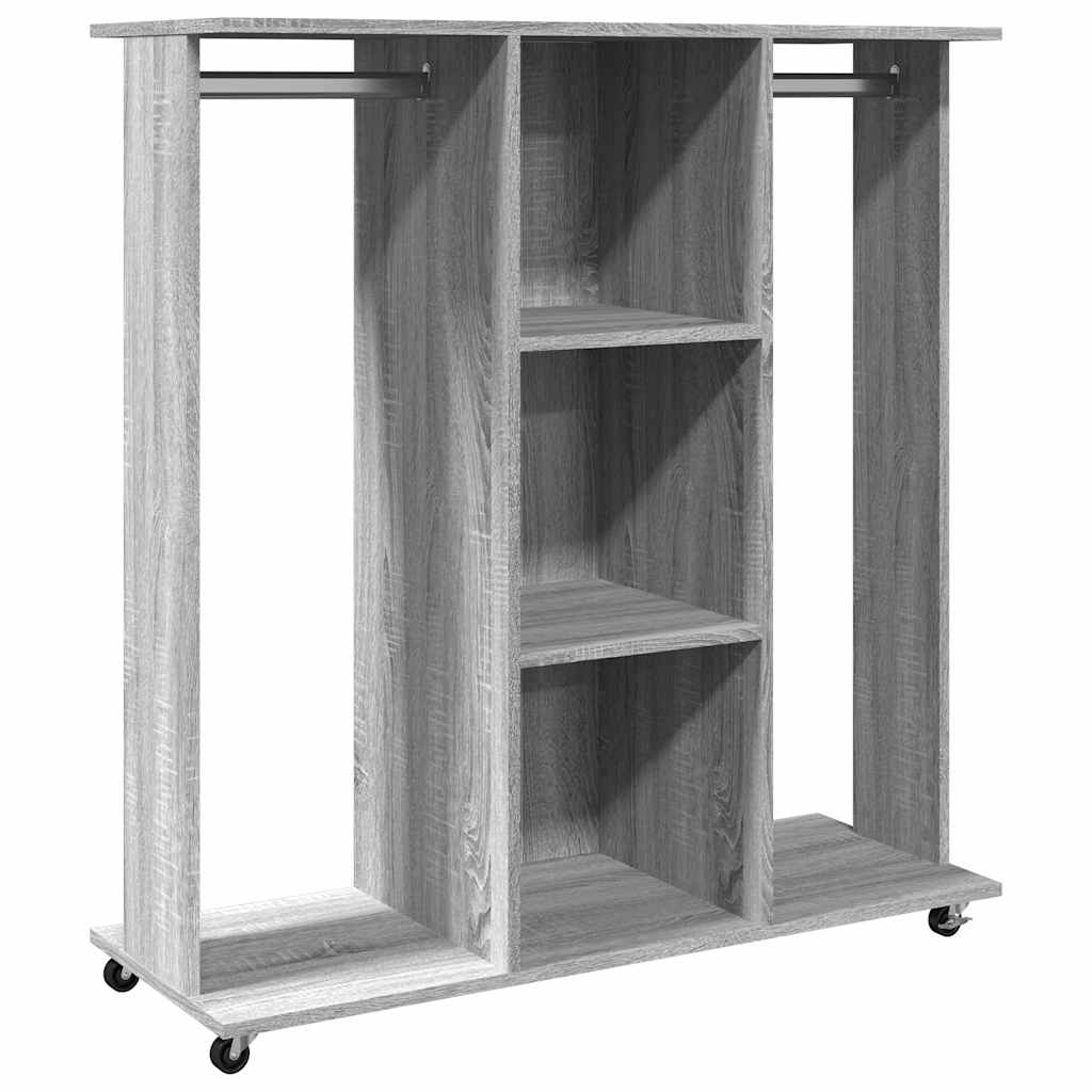 Garde-Robe Avec Roues 102X38X110 Cm Bois Ingénierie