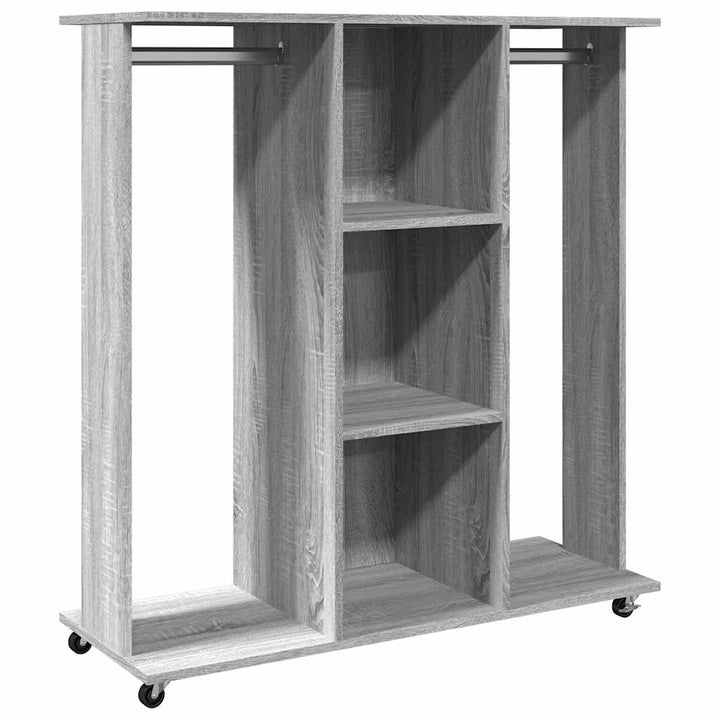 Garde-Robe Avec Roues 102X38X110 Cm Bois Ingénierie