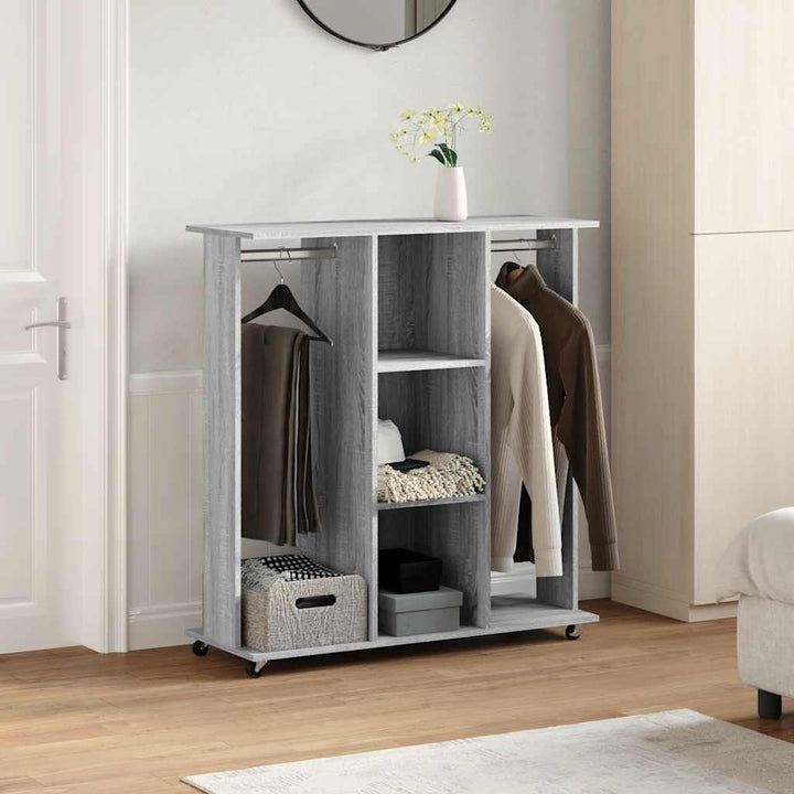 Garde-Robe Avec Roues 102X38X110 Cm Bois Ingénierie
