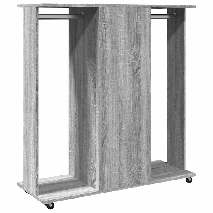 Garde-Robe Avec Roues 102X38X110 Cm Bois Ingénierie