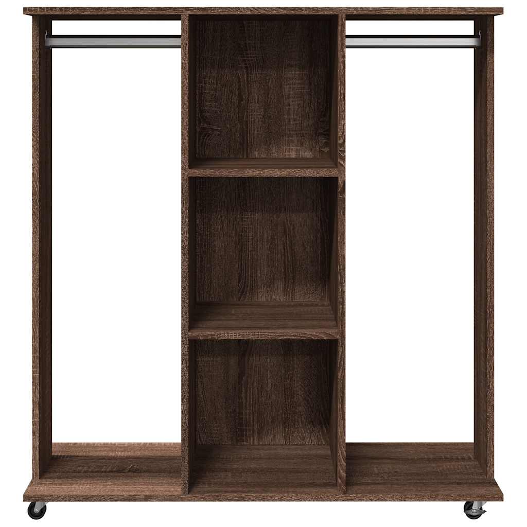Garde-Robe Avec Roues 102X38X110Cm Bois Ingénierie