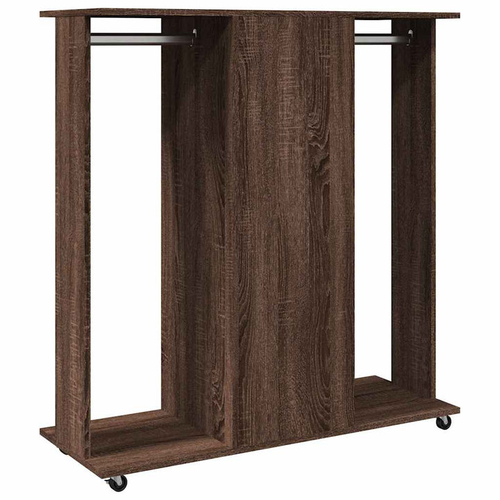 Garde-Robe Avec Roues 102X38X110Cm Bois Ingénierie