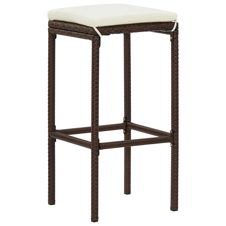 Ensemble De Bar De Jardin 3 Pcs Bois Massif Acacia Rotin