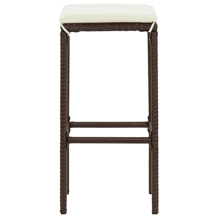 Ensemble De Bar De Jardin 3 Pcs Bois Massif Acacia Rotin