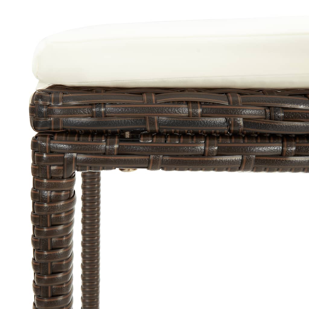 Ensemble De Bar De Jardin 3 Pcs Bois Massif Acacia Rotin