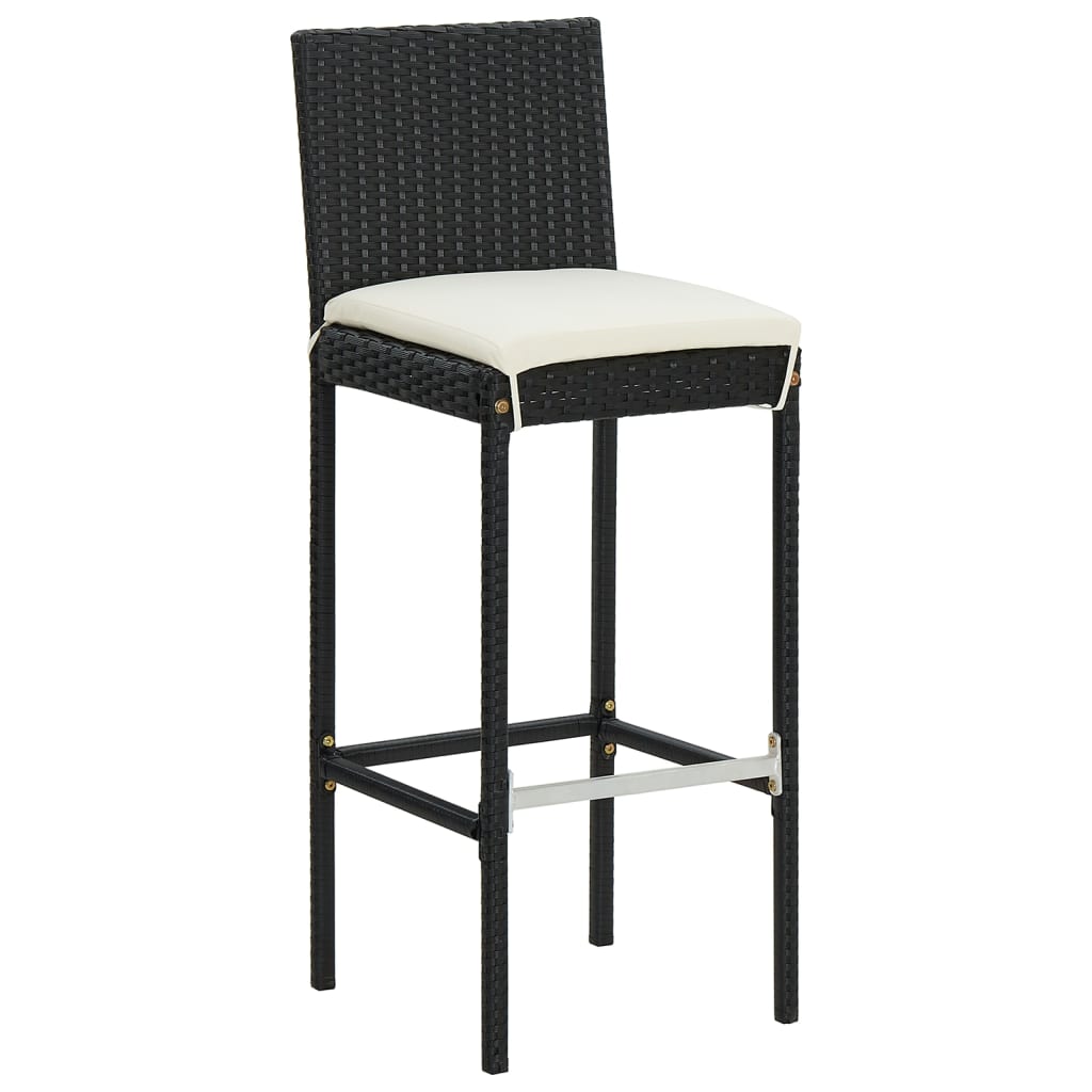 Ensemble De Bar De Jardin 5 Pcs Bois Massif Acacia Rotin