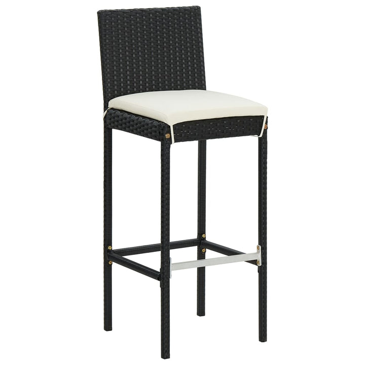 Ensemble De Bar De Jardin 5 Pcs Bois Massif Acacia Rotin