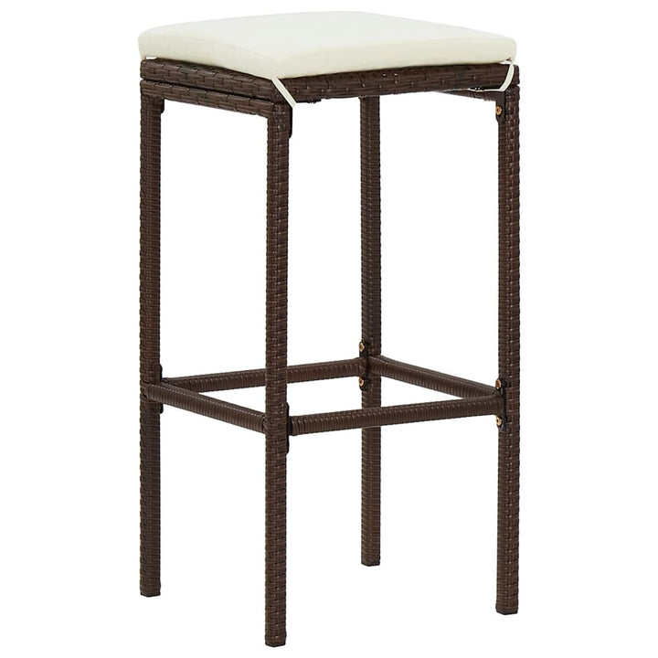 Ensemble De Bar De Jardin 7 Pcs Bois Massif Acacia Rotin