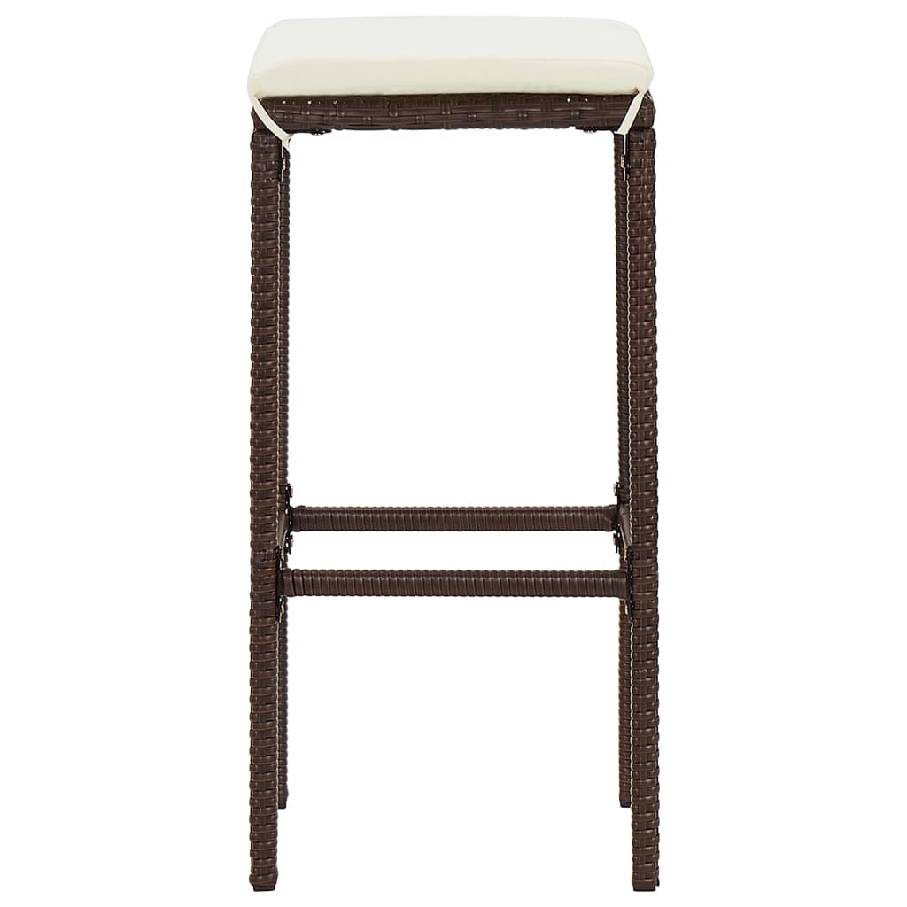 Ensemble De Bar De Jardin 7 Pcs Bois Massif Acacia Rotin