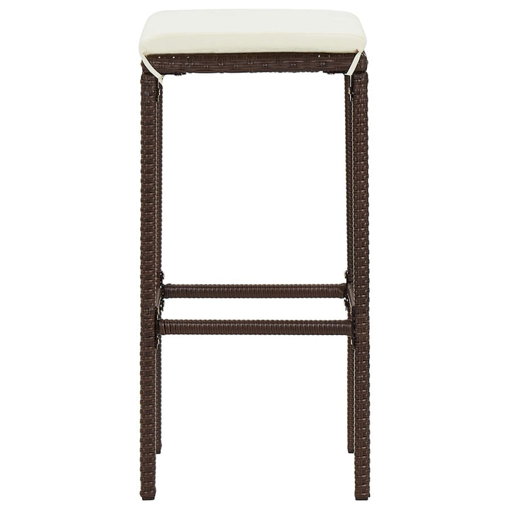 Ensemble De Bar De Jardin 7 Pcs Bois Massif Acacia Rotin