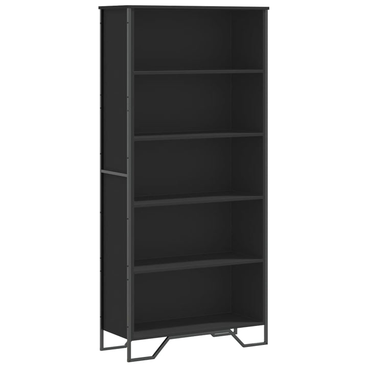 Bibliothèque 80X31X Bois D’ingénierie Noir