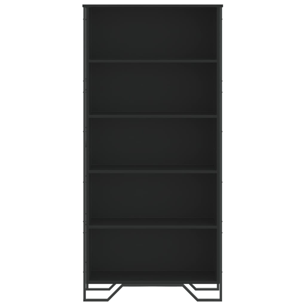 Bibliothèque 80X31X Bois D’ingénierie Noir