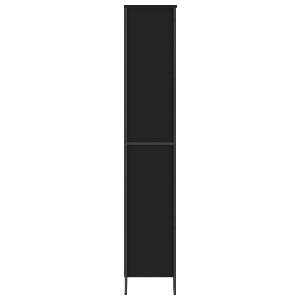 Bibliothèque 80X31X Bois D’ingénierie Noir