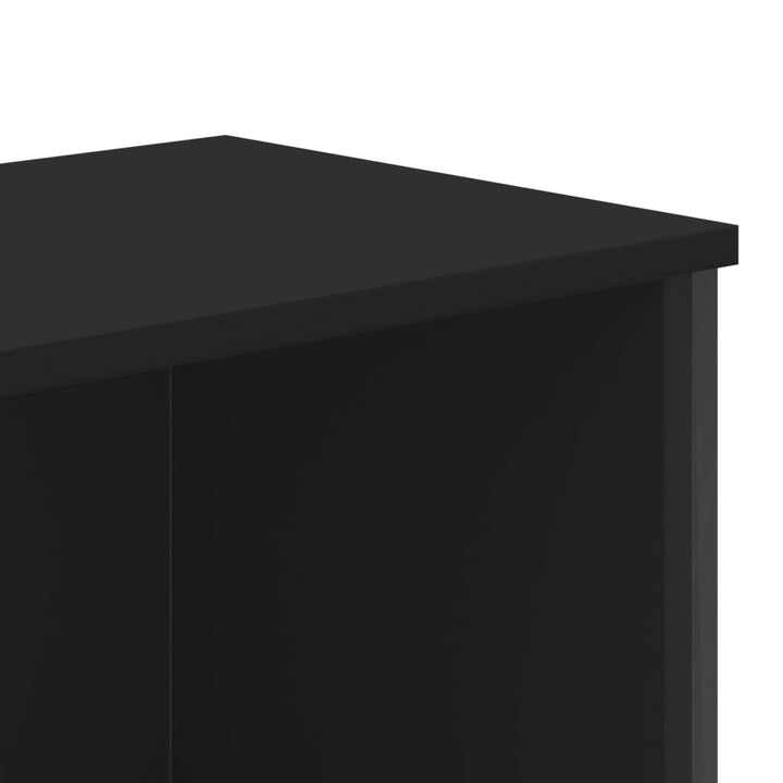Bibliothèque 80X31X Bois D’ingénierie Noir