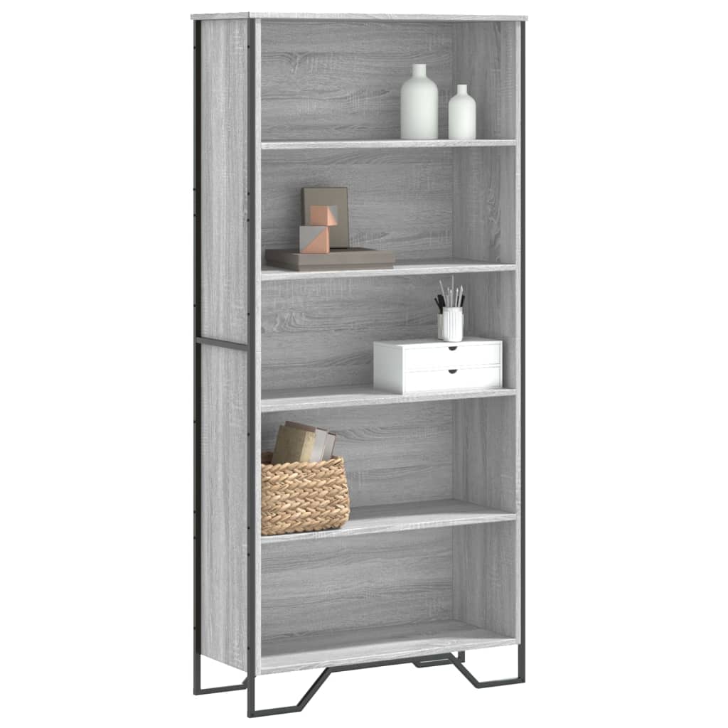 Bibliothèque 80X31X Bois D'ingénierie Sonoma Gris