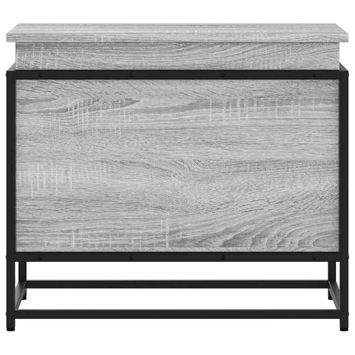 Boîte De Rangement Avec Couvercle Bois D'ingénierie Sonoma Gris