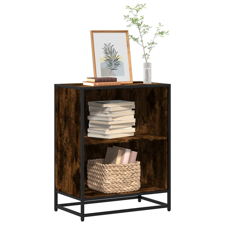 Bibliothèque 80,5X35X107,5 Cm Bois D'ingénierie Chêne Fumé