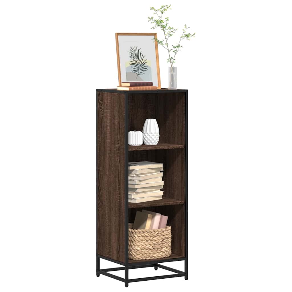 Bibliothèque 80,5X35X107,5 Cm Bois D'ingénierie Chêne Marron