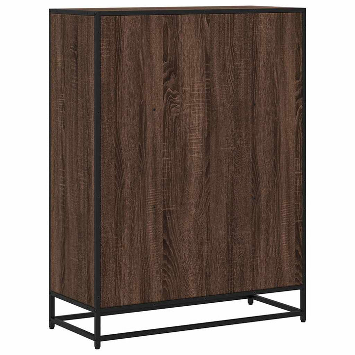 Bibliothèque 80,5X35X107,5 Cm Bois D'ingénierie Chêne Marron