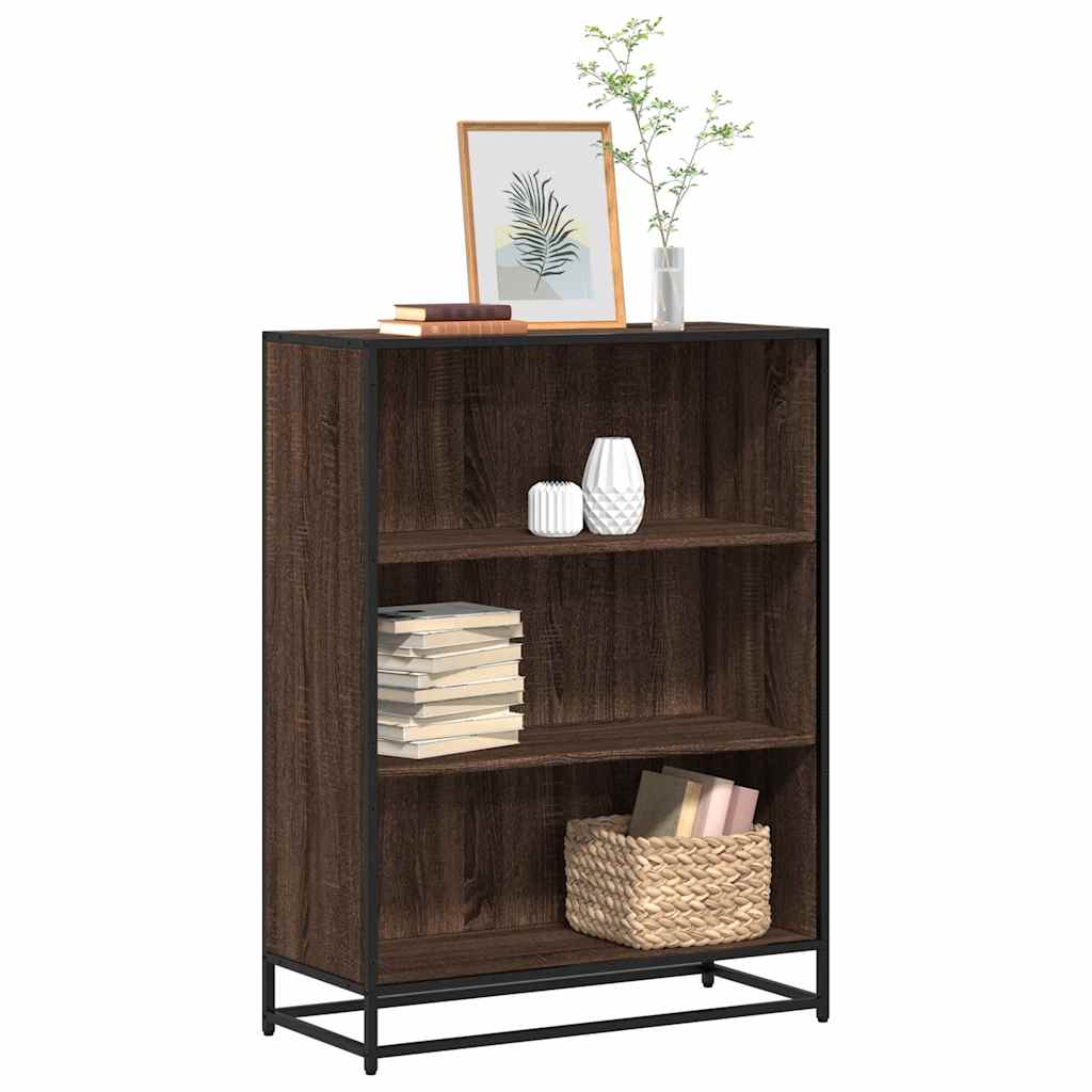 Bibliothèque 80,5X35X107,5 Cm Bois D'ingénierie Chêne Marron