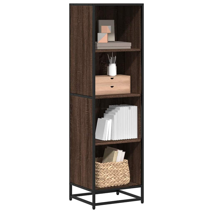Bibliothèque 80,5X35X107,5 Cm Bois D'ingénierie Chêne Marron