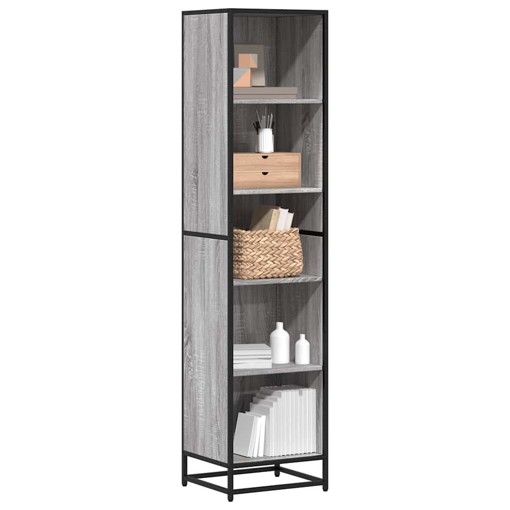Bibliothèque 80,5X35X170,5 Cm Bois D'ingénierie Sonoma Gris