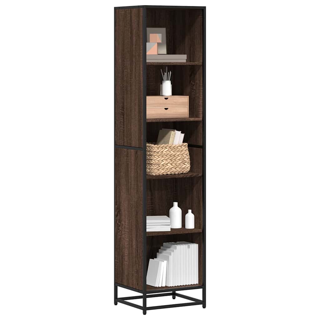 Bibliothèque 80,5X35X107,5 Cm Bois D'ingénierie Chêne Marron