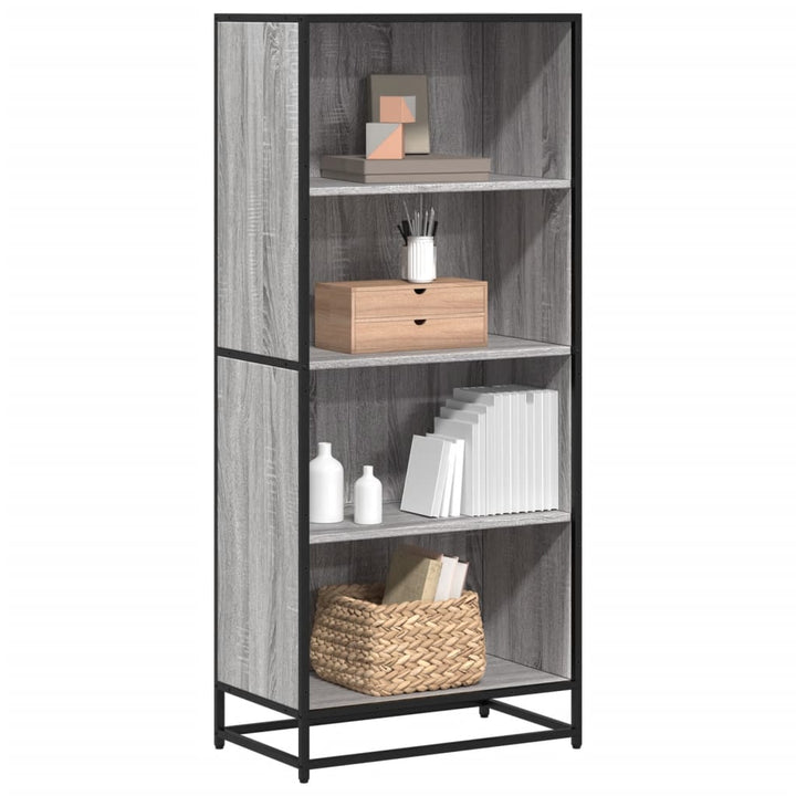 Bibliothèque 80,5X35X170,5 Cm Bois D'ingénierie Sonoma Gris