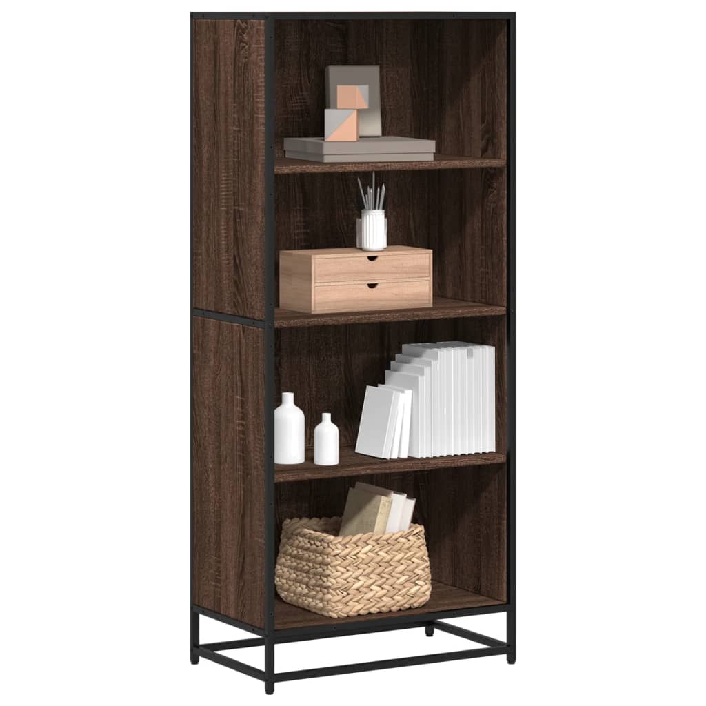 Bibliothèque 80,5X35X107,5 Cm Bois D'ingénierie Chêne Marron