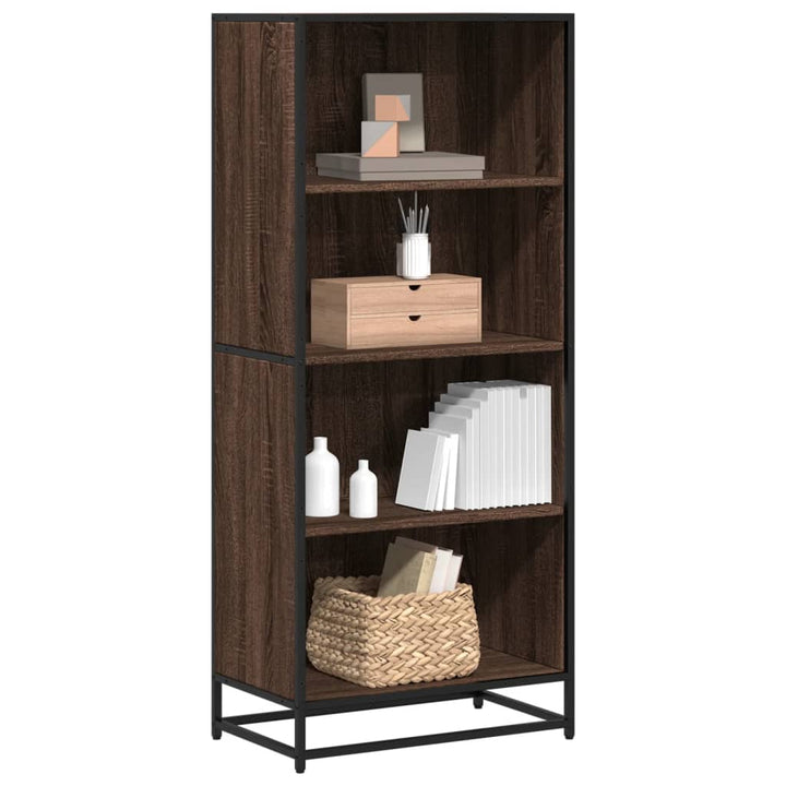 Bibliothèque 80,5X35X107,5 Cm Bois D'ingénierie Chêne Marron