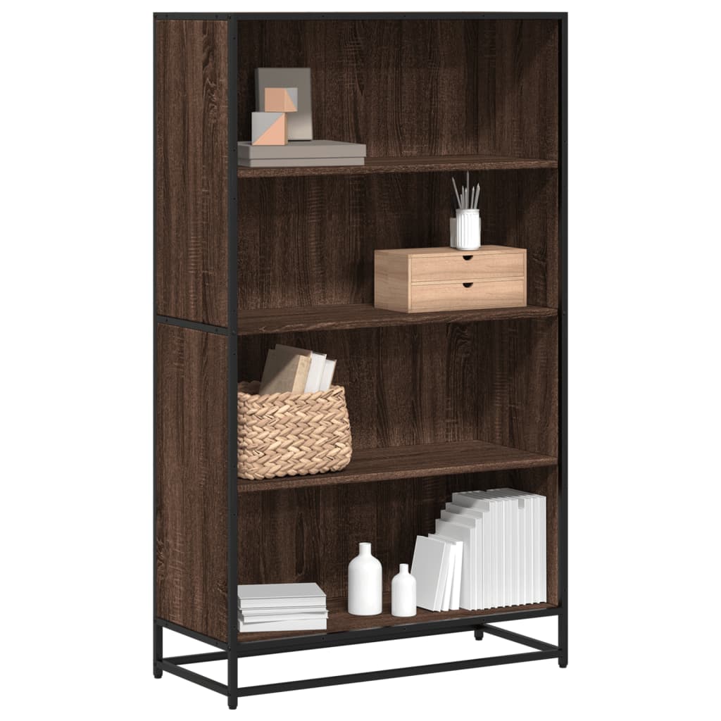 Bibliothèque 80,5X35X107,5 Cm Bois D'ingénierie Chêne Marron