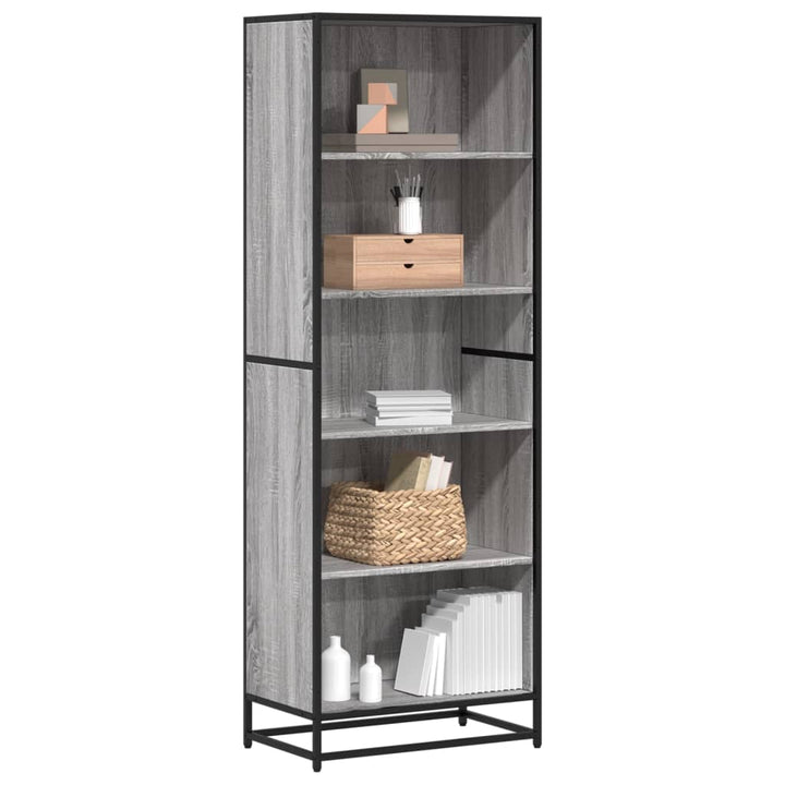Bibliothèque 80,5X35X170,5 Cm Bois D'ingénierie Sonoma Gris