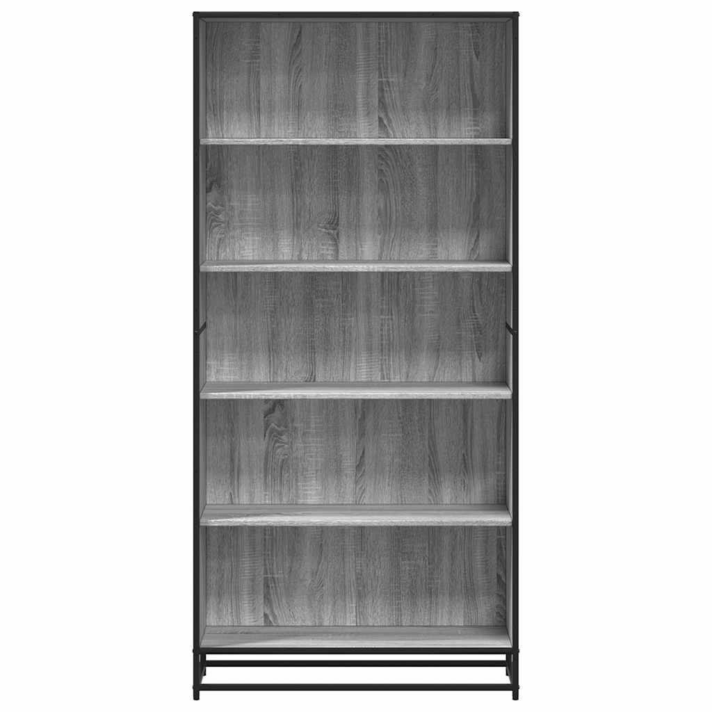 Bibliothèque 80,5X35X170,5 Cm Bois D'ingénierie Sonoma Gris