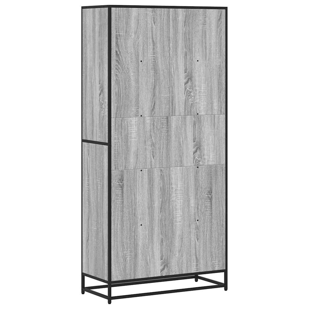 Bibliothèque 80,5X35X170,5 Cm Bois D'ingénierie Sonoma Gris