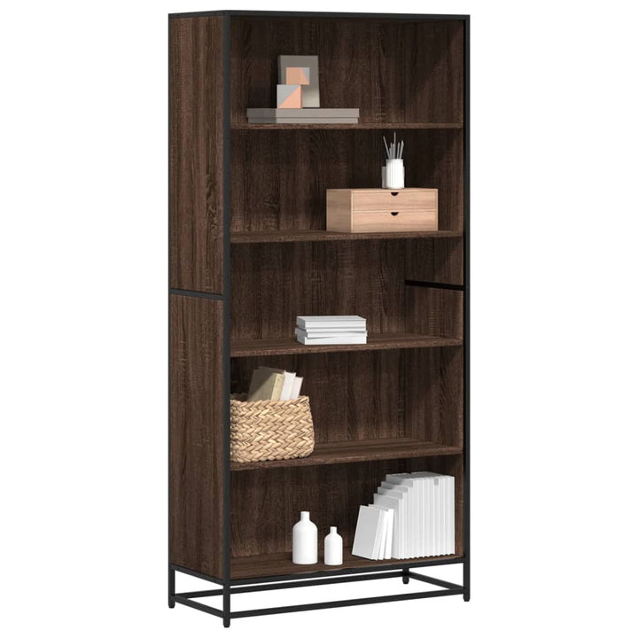 Bibliothèque 80,5X35X107,5 Cm Bois D'ingénierie Chêne Marron
