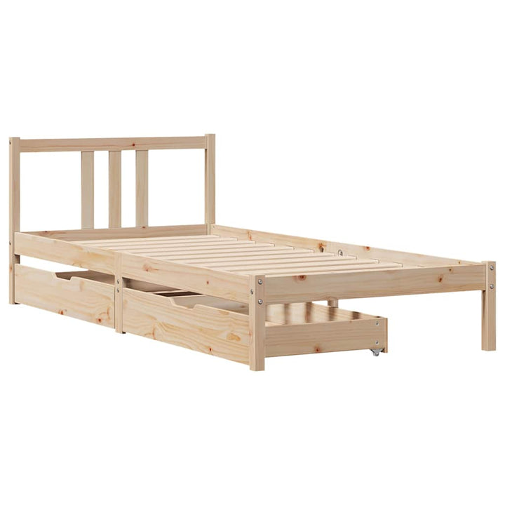 Cadre De Lit Sans Matelas Bois De Pin Massif