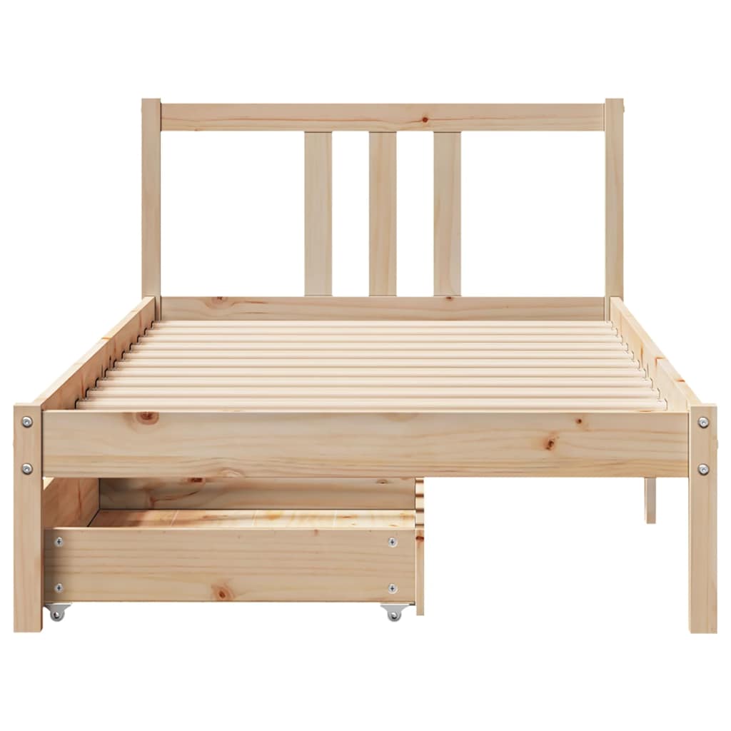 Cadre De Lit Sans Matelas Bois De Pin Massif