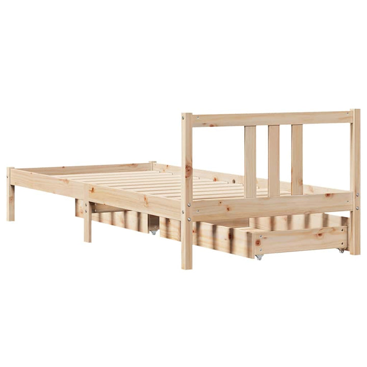Cadre De Lit Sans Matelas Bois De Pin Massif